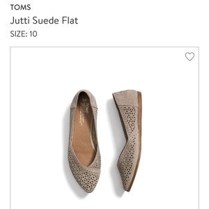 Toms Jutti Suede Flat